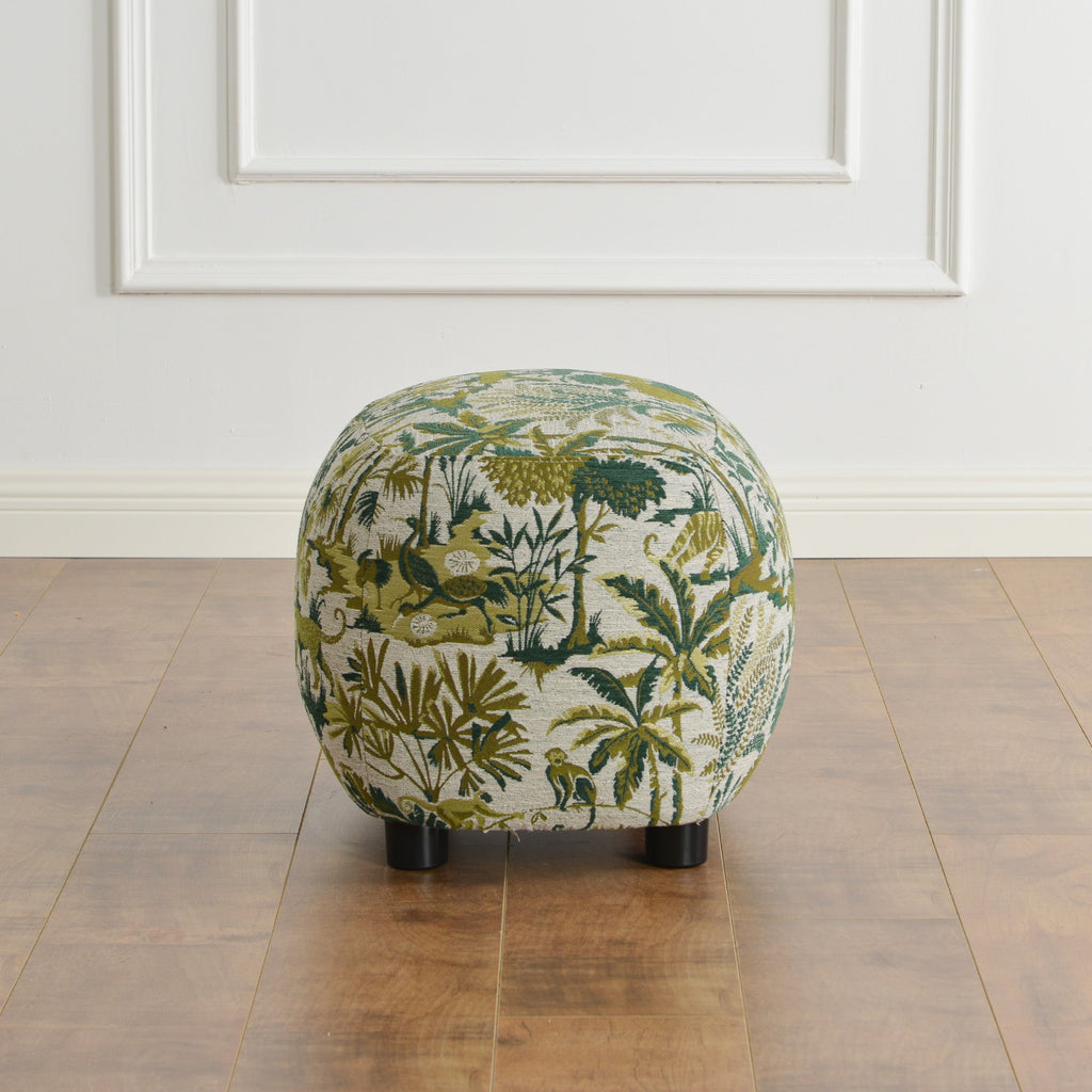 Teratect Exclusive | Elmer Embroidered Fabric Ottoman