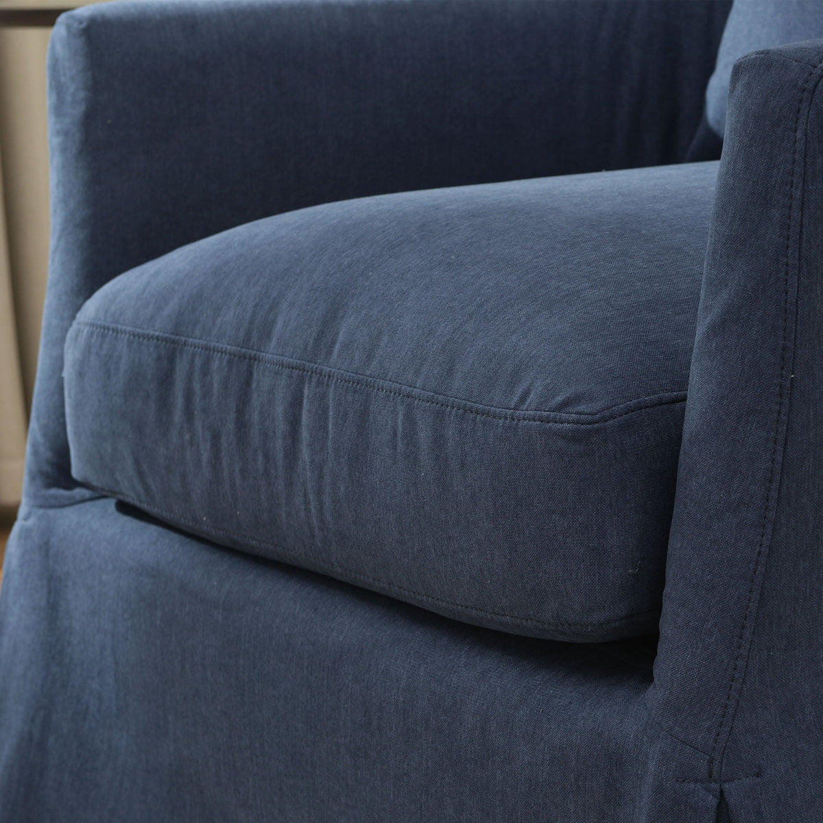 Eliza Slipcover Swivel Barrel Chair