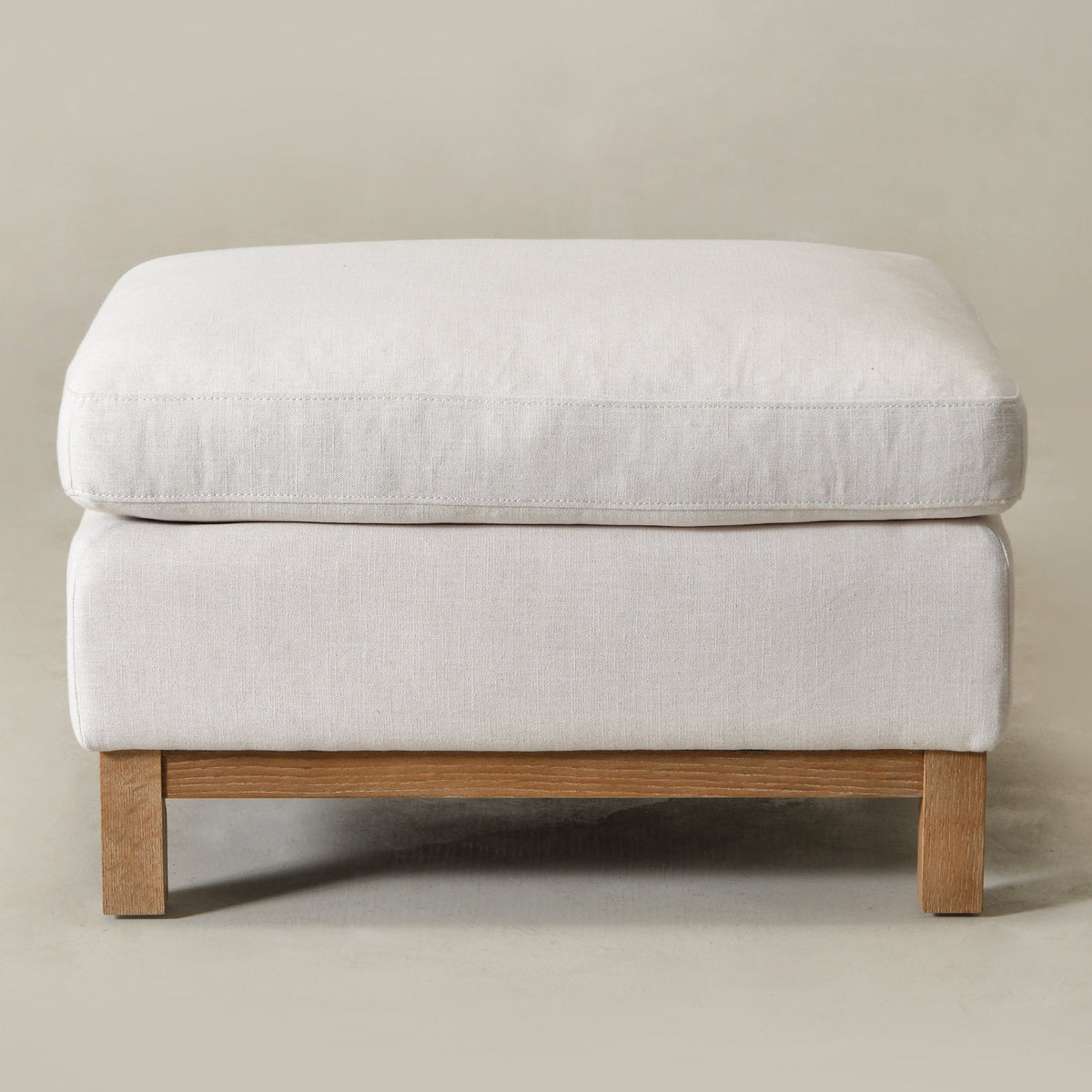 Albert Premium Linen Ottoman
