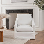 Charles Slipcover Swivel Barrel Chair
