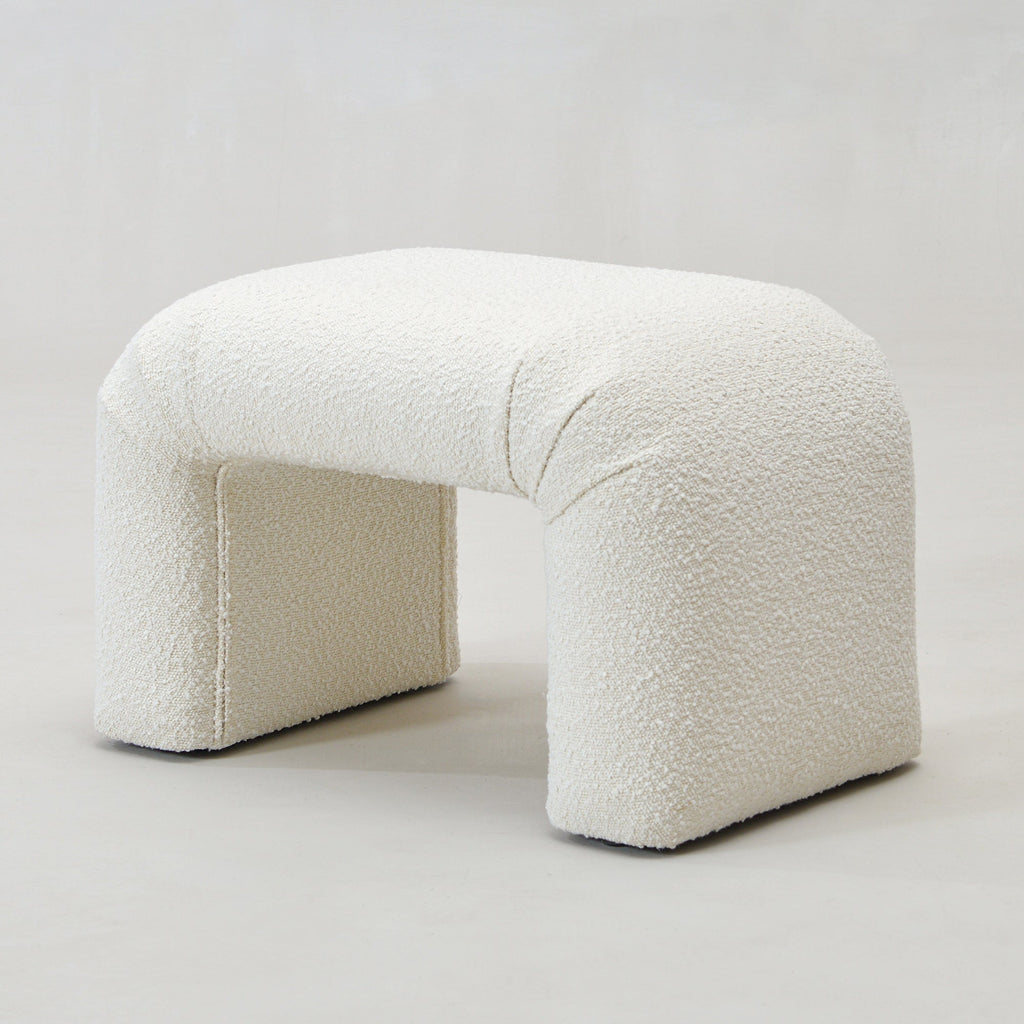 Norris Bouclé Ottoman