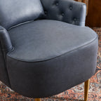 Letitia Faux Leather Wingback Chair