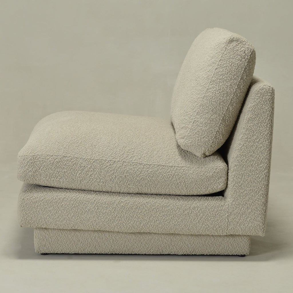 Montyne Bouclé Armless Chair