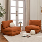 Montyne Bouclé Armless Chair