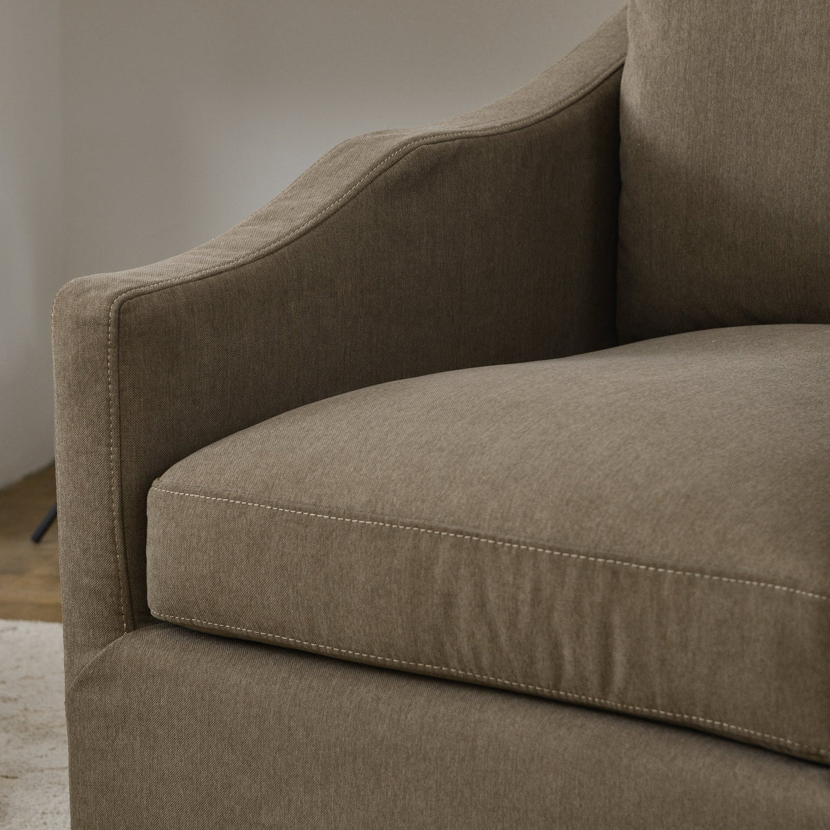 Charles Slipcover Swivel Barrel Chair