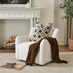 Vestie Chenille Swivel Barrel Chair