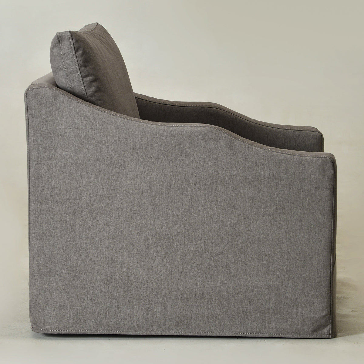 Charles Slipcover Swivel Barrel Chair