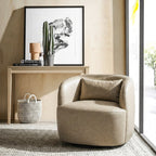 Ashlie Faux Leather Swivel Chair