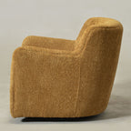 Vestie Chenille Swivel Barrel Chair