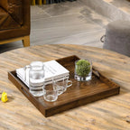 Teratect Square Black Walnut Serving Tray
