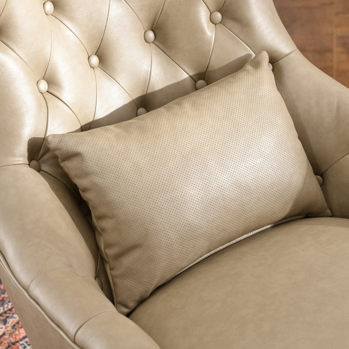 Letitia Faux Leather Wingback Chair