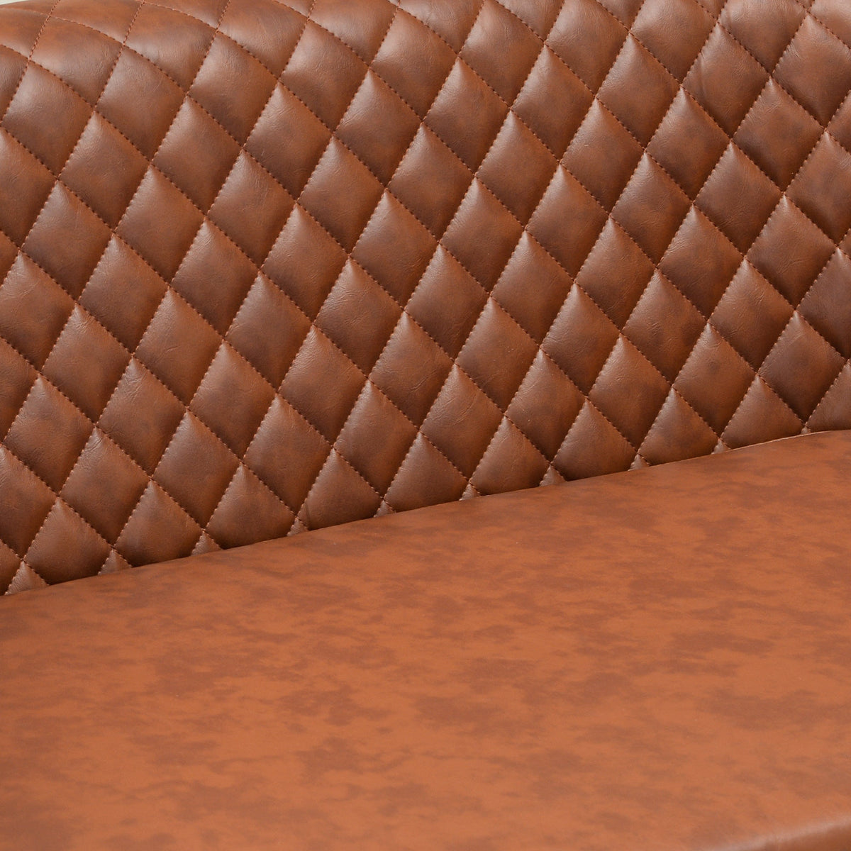 Logan Faux Leather Tufted Loveseat