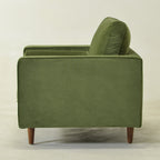 Tiziano Tufted Armchair with Accent Pillows