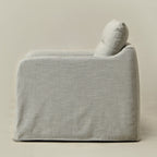 Clara Linen Slipcover Swivel Chair