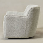 Vestie Chenille Swivel Barrel Chair