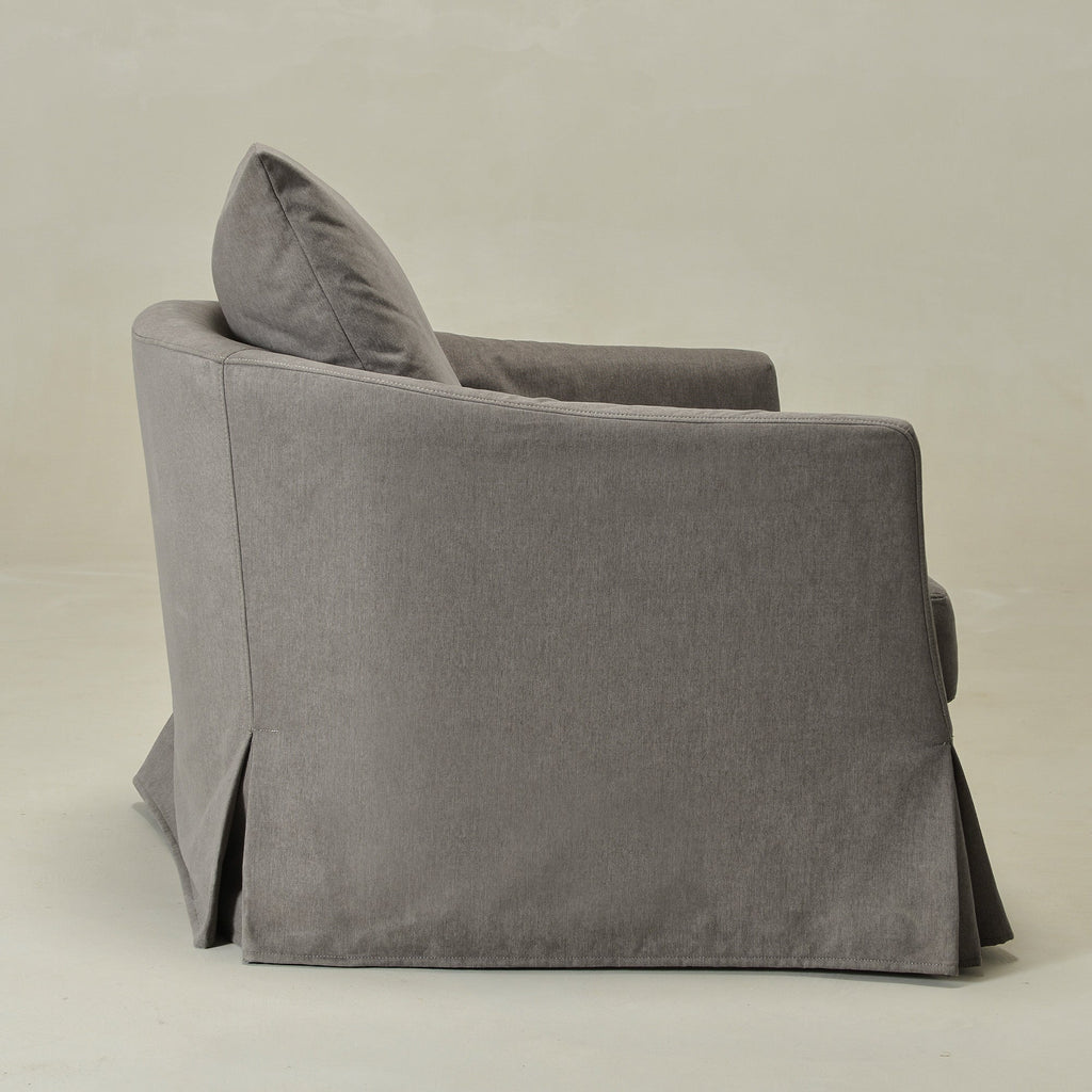 Eliza Slipcover Swivel Barrel Chair