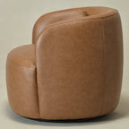 Ashlie Faux Leather Swivel Chair