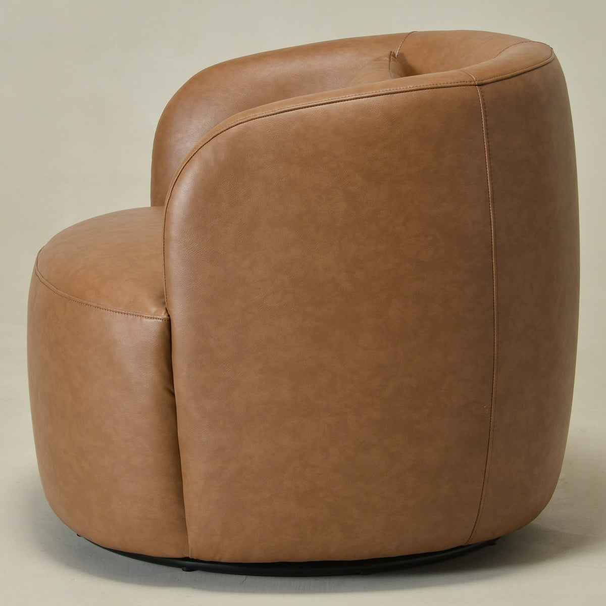 Ashlie Faux Leather Swivel Chair