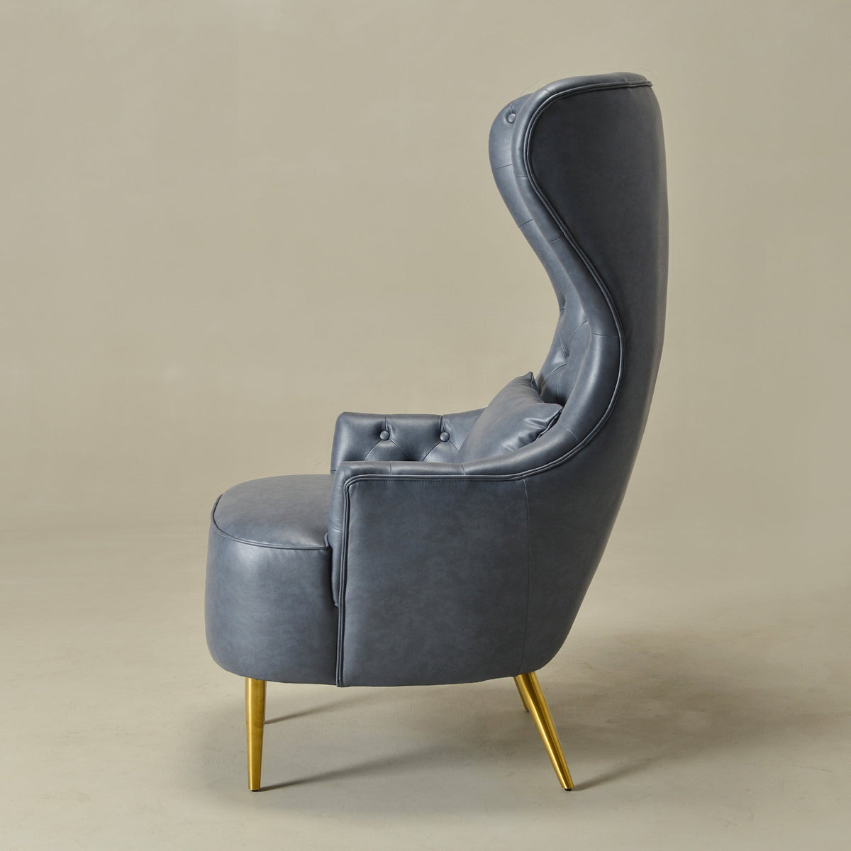 Letitia Faux Leather Wingback Chair