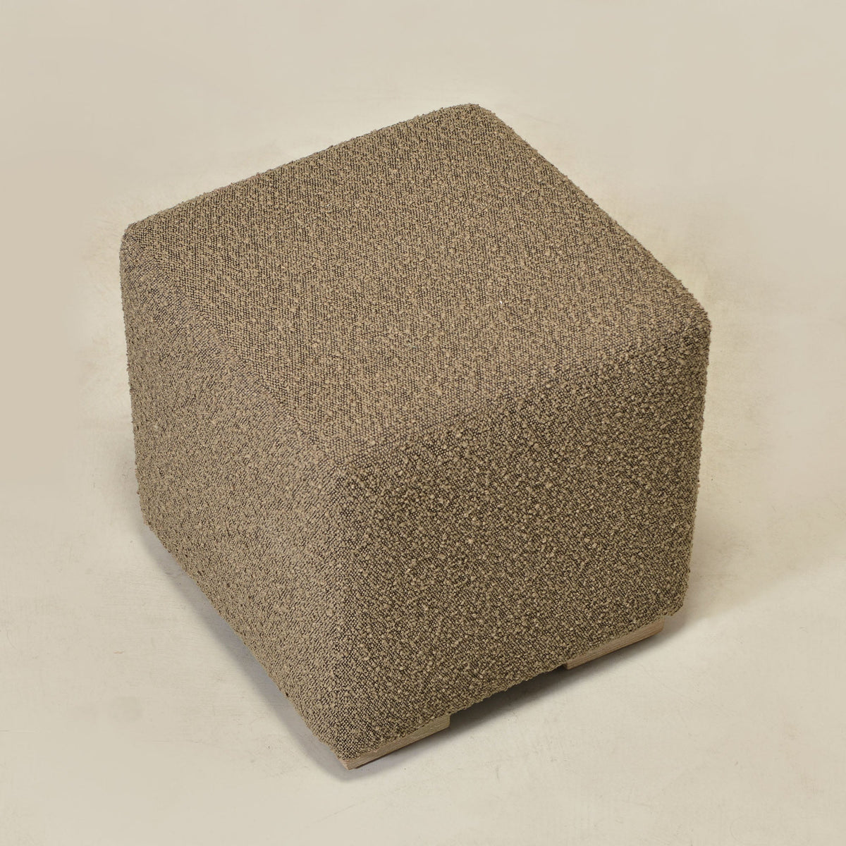Ida Bouclé Square Ottoman