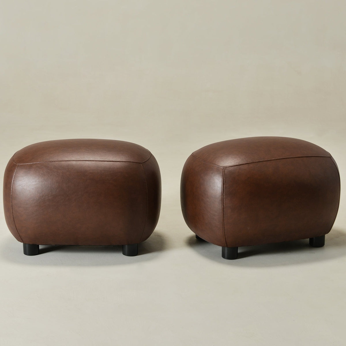 Elmer Faux Leather Ottoman