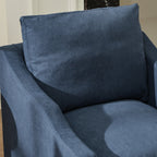 Charles Slipcover Swivel Barrel Chair