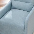 Clara Linen Slipcover Swivel Chair