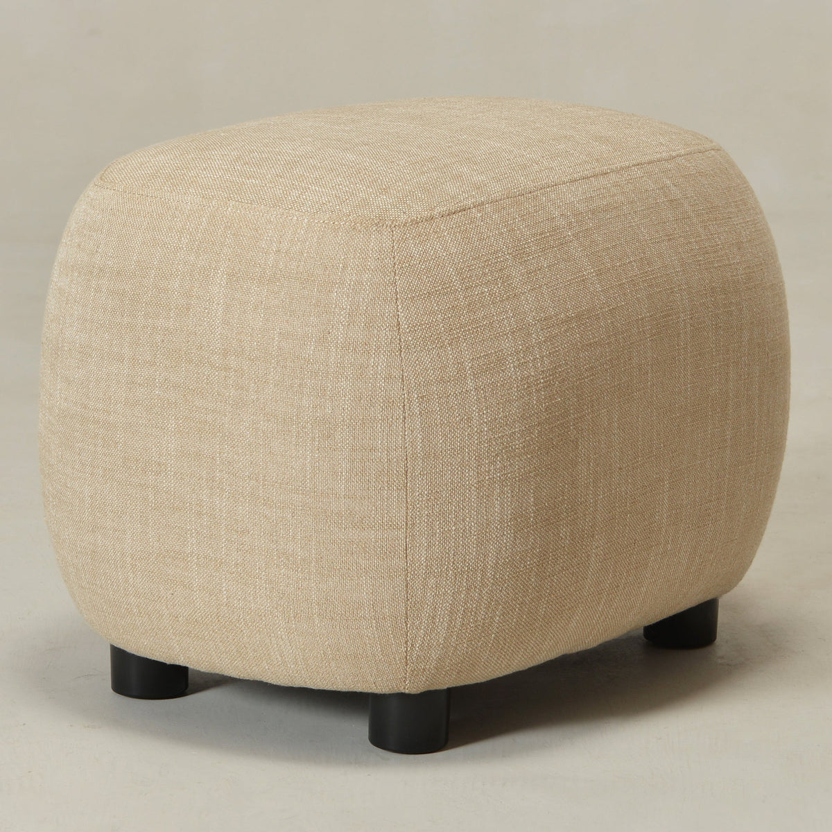 Elmer Linen Ottoman