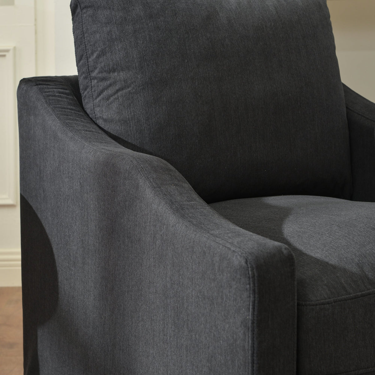 Charles Slipcover Swivel Barrel Chair