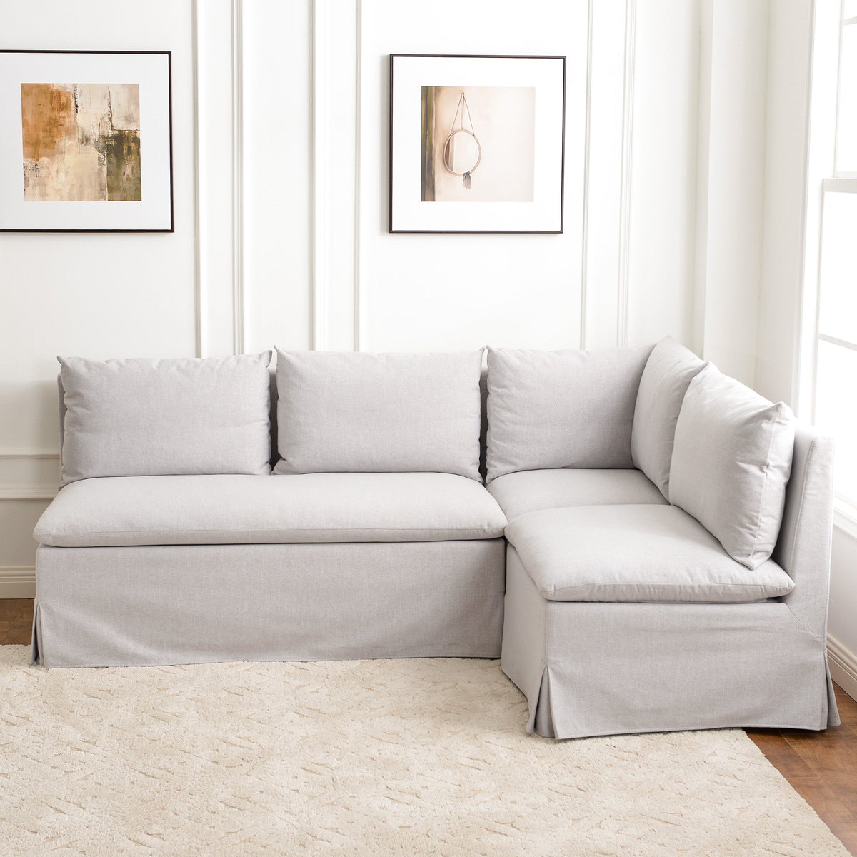 Nelly Slipcover Performance Dining Banquette