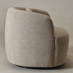 Ashlie Bouclé Swivel Barrel Chair