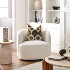 Ashlie Bouclé Swivel Barrel Chair