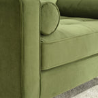 Tiziano Tufted Armchair with Accent Pillows