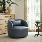 Ashlie Faux Leather Swivel Chair