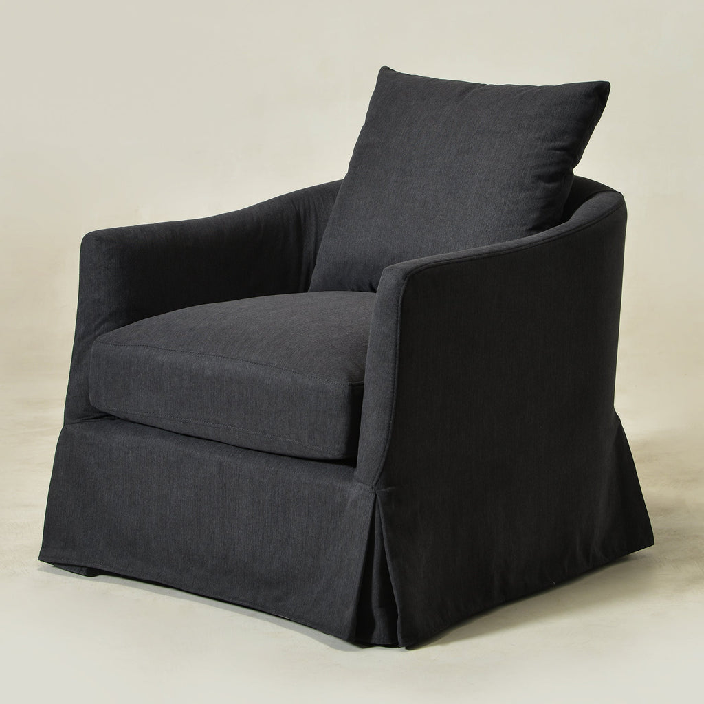 Eliza Slipcover Swivel Barrel Chair