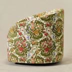Teratect Exclusive | Susie Botanical Jacquard Swivel Barrel Chair