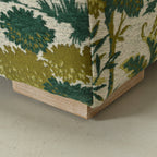 Teratect Exclusive | Ida Embroidered Fabric Square Ottoman