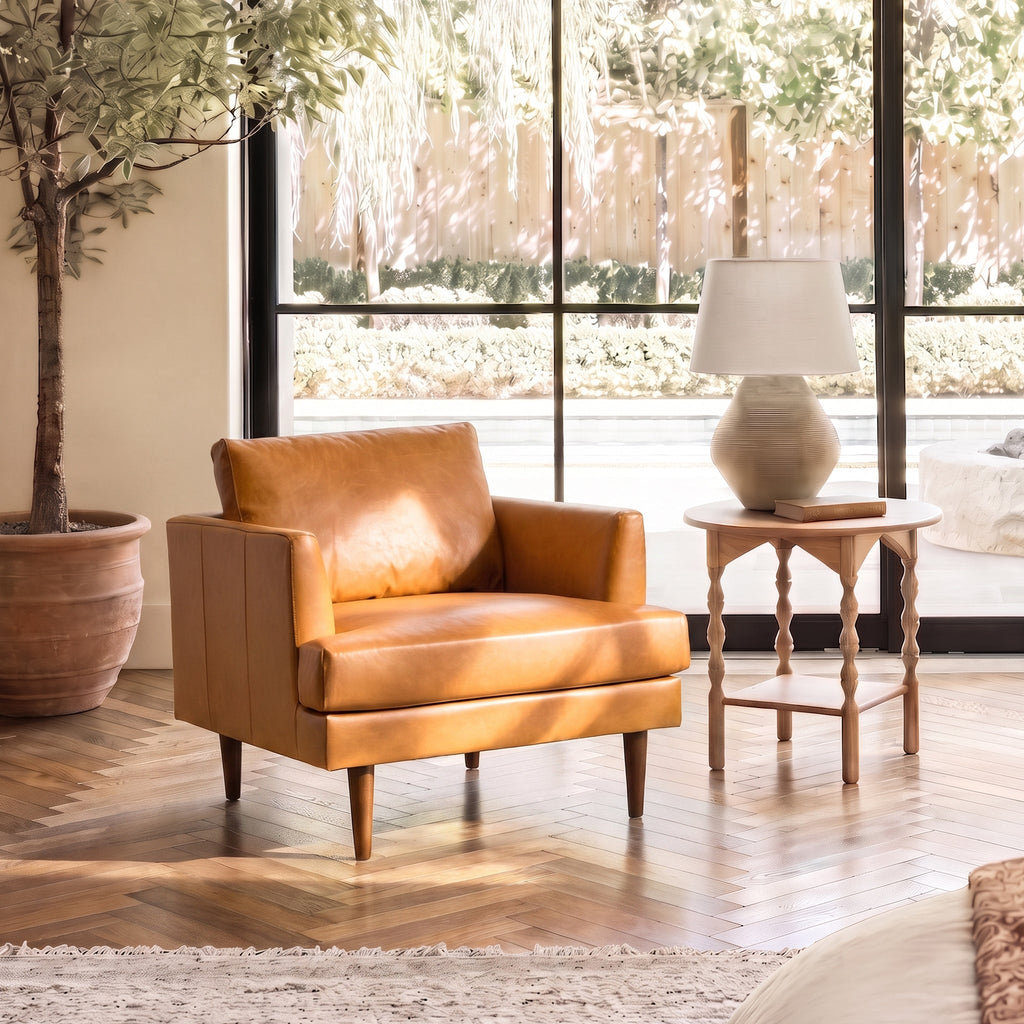 Samuel Premium Leather Armchair