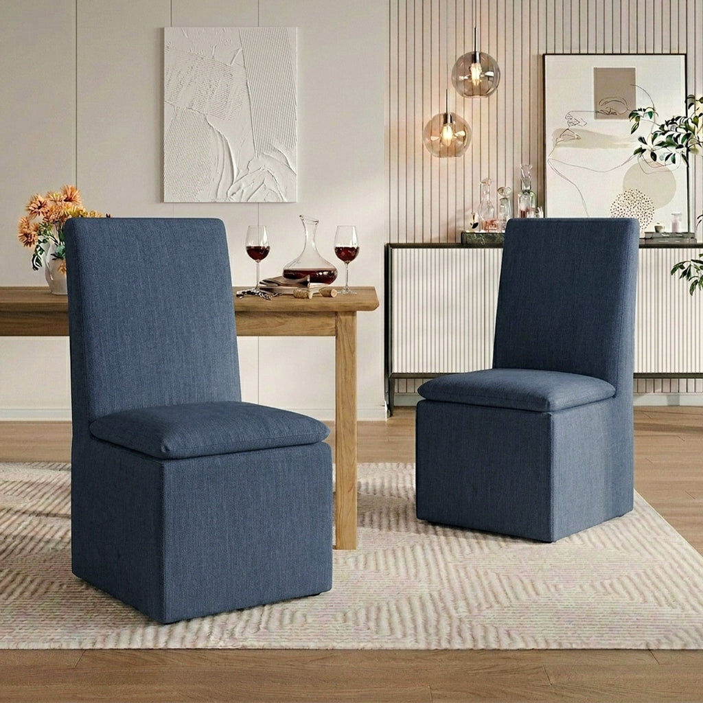 Diane Performance Dining Side Chair with Casters