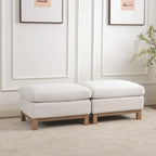 Albert Premium Linen Ottoman