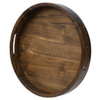 Teratect Round Black Walnut Serving Tray