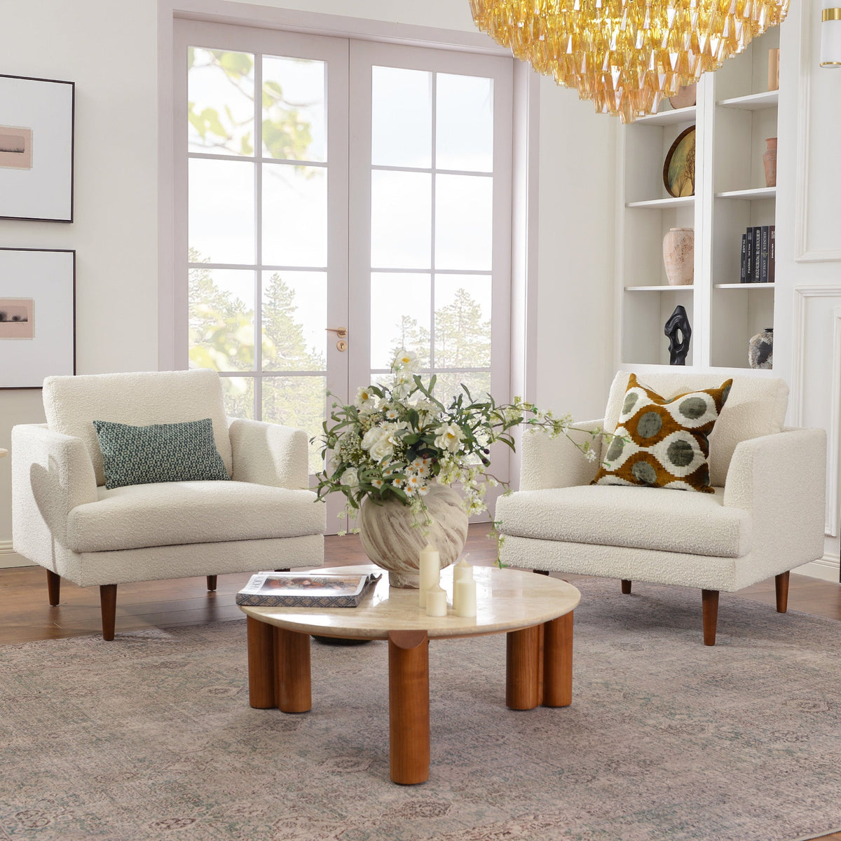 Samuel Tapered Bouclé ArmChair
