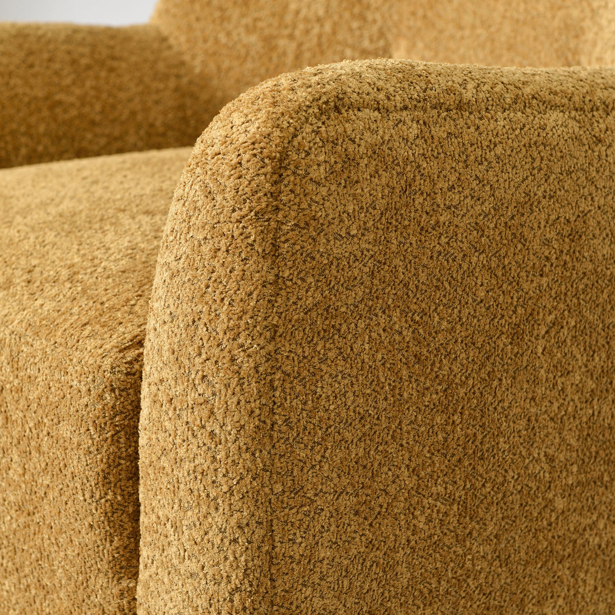 Vestie Chenille Swivel Barrel Chair