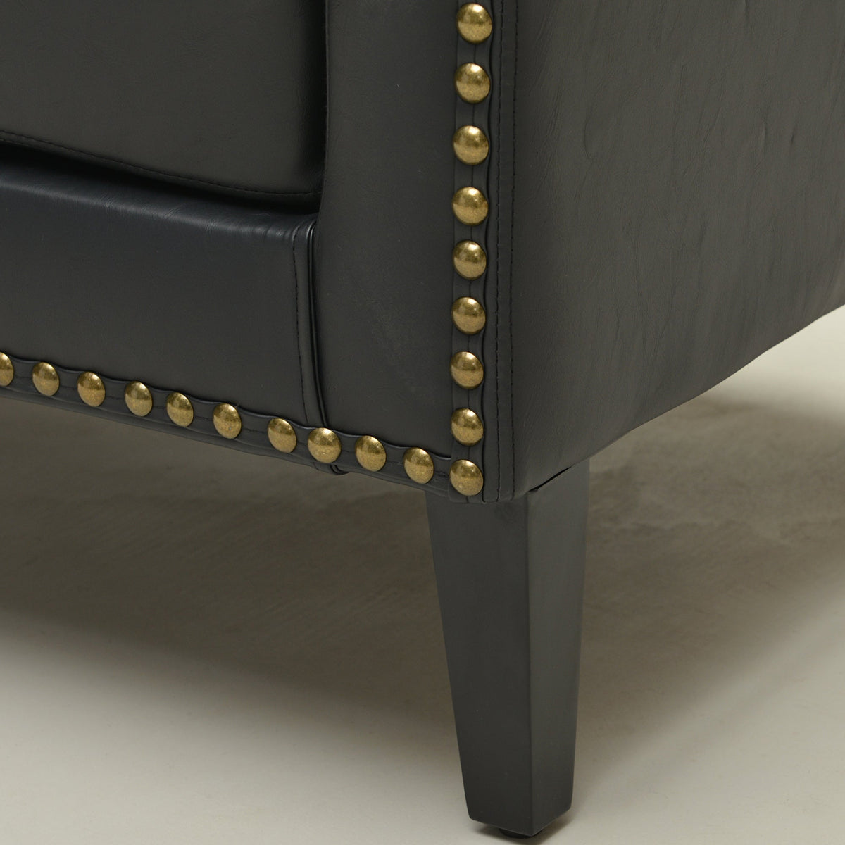 Logan Faux Leather Tufted Loveseat