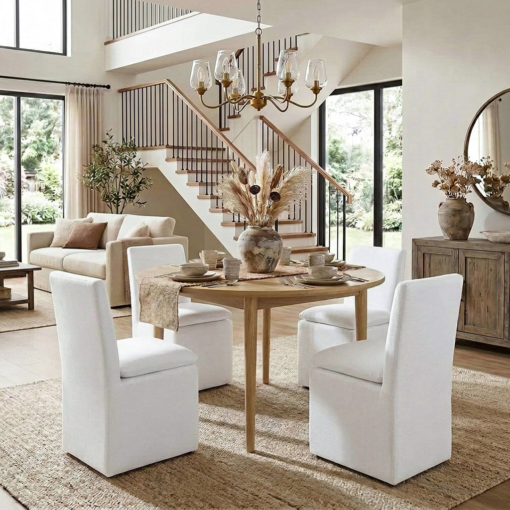 Diane Performance Dining Side Chair with Casters