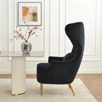 Letitia Velvet Wingback Accent Chair