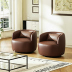 Ashlie Faux Leather Swivel Chair