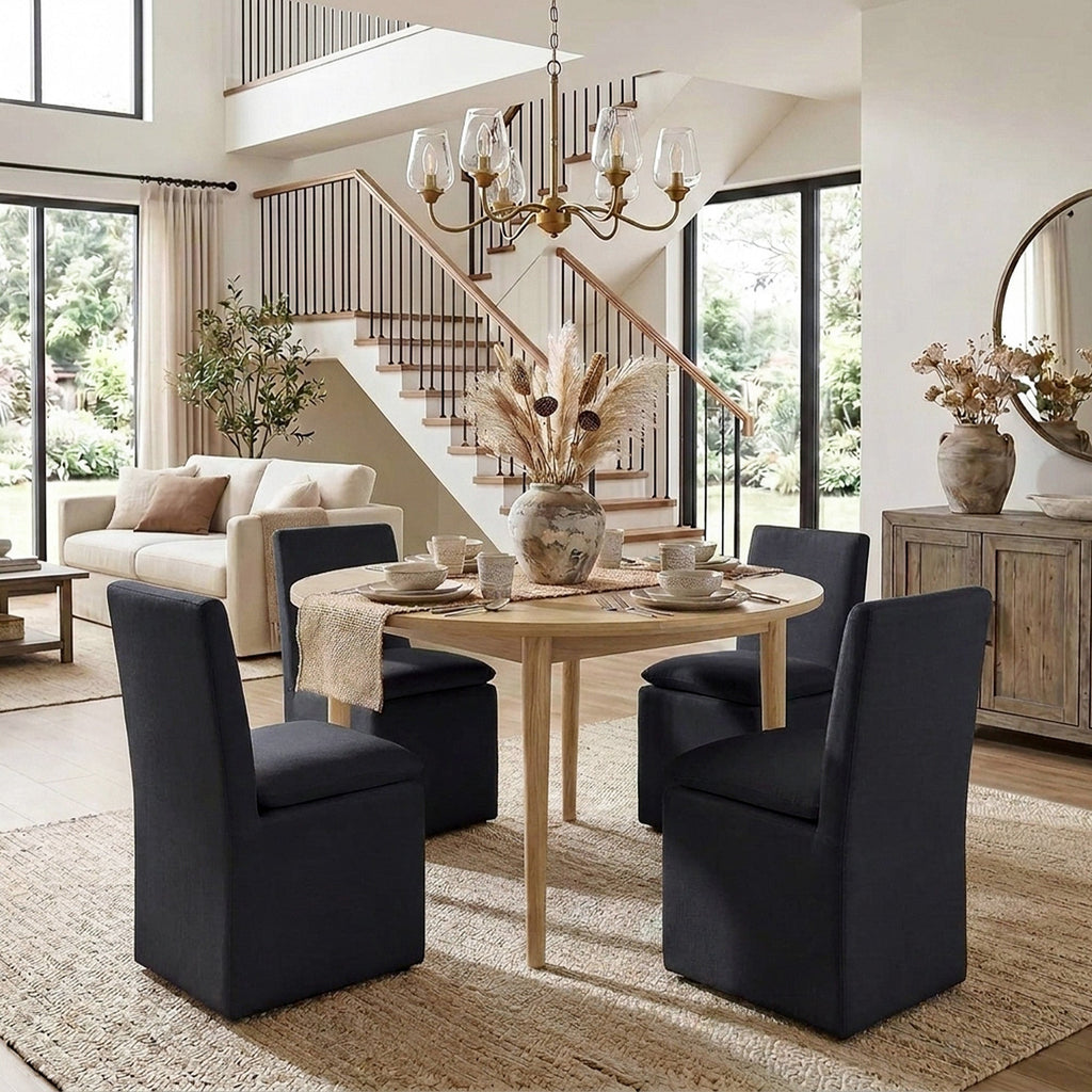 Diane Performance Dining Side Chair with Casters