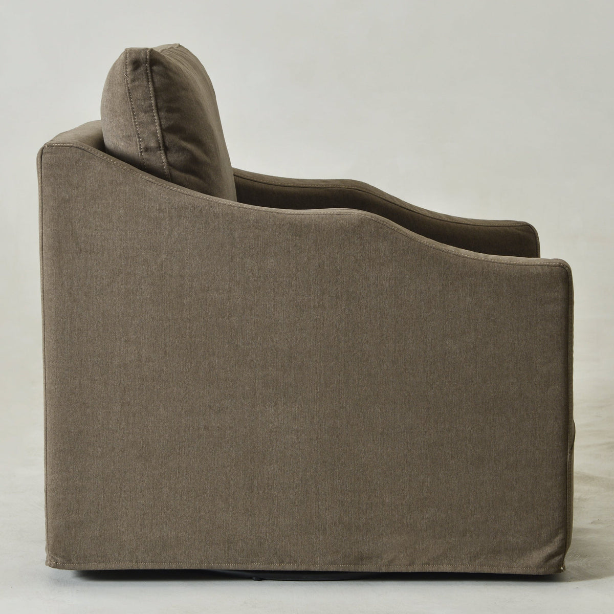 Charles Slipcover Swivel Barrel Chair