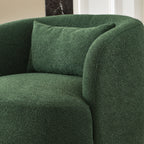 Ashlie Bouclé Swivel Barrel Chair